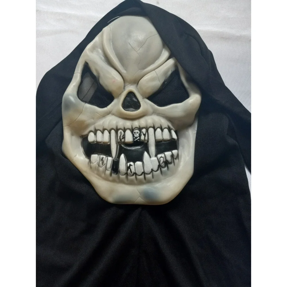 Vintage Easter Unlimited Skull Mask & Hands Halloween Ghoul Skeleton RARE HTF